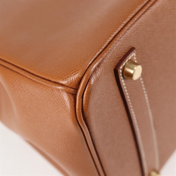 HERMES バーキン 35 1997年 □A ハンドバッグ ゴールド ゴールド クシュベルの画像11