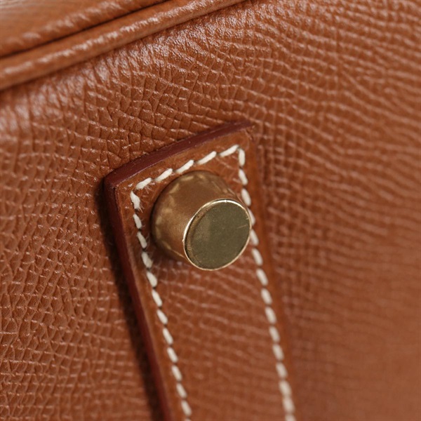HERMES バーキン 35 1997年 □A ハンドバッグ ゴールド ゴールド クシュベルの画像13