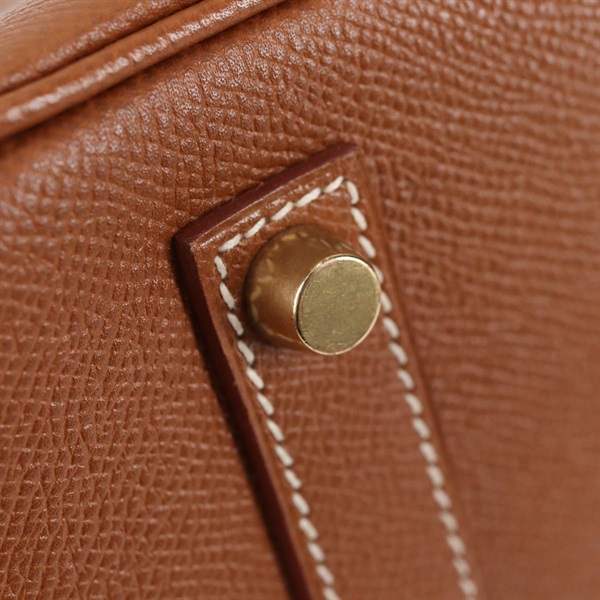 HERMES バーキン 35 1997年 □A ハンドバッグ ゴールド ゴールド クシュベルの画像15