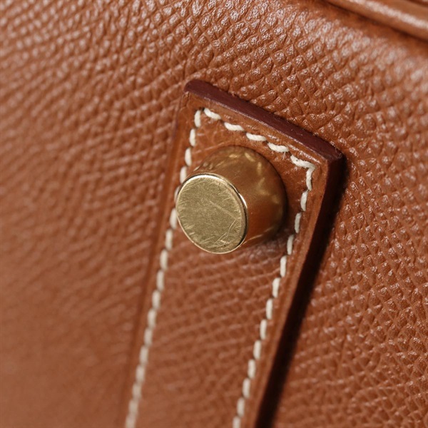 HERMES バーキン 35 1997年 □A ハンドバッグ ゴールド ゴールド クシュベルの画像16