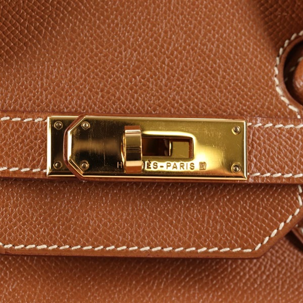 HERMES バーキン 35 1997年 □A ハンドバッグ ゴールド ゴールド クシュベルの画像17