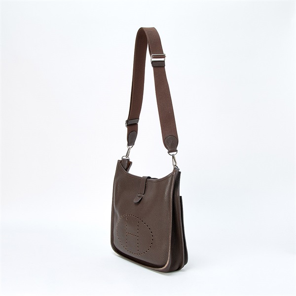 HERMES エヴリン3 GM 2010年 □N ショルダーバッグ ショコラ シルバー トリヨンクレマンスの画像1