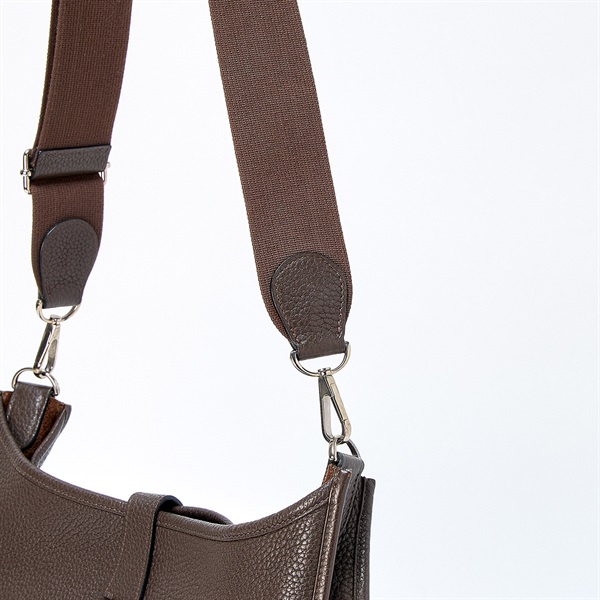 HERMES エヴリン3 GM 2010年 □N ショルダーバッグ ショコラ シルバー トリヨンクレマンスの画像3