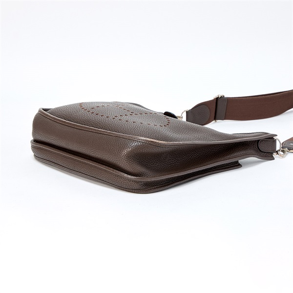 HERMES エヴリン3 GM 2010年 □N ショルダーバッグ ショコラ シルバー トリヨンクレマンスの画像5