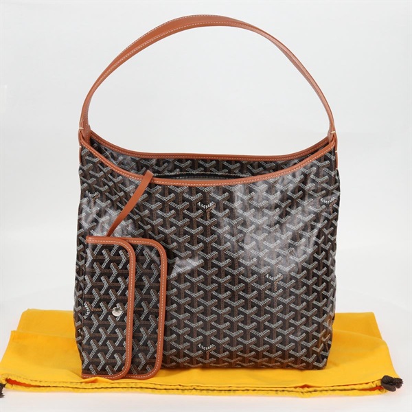 GOYARD ボエム ショルダーバッグ ブラウン ブラック シルバー PVCの画像9