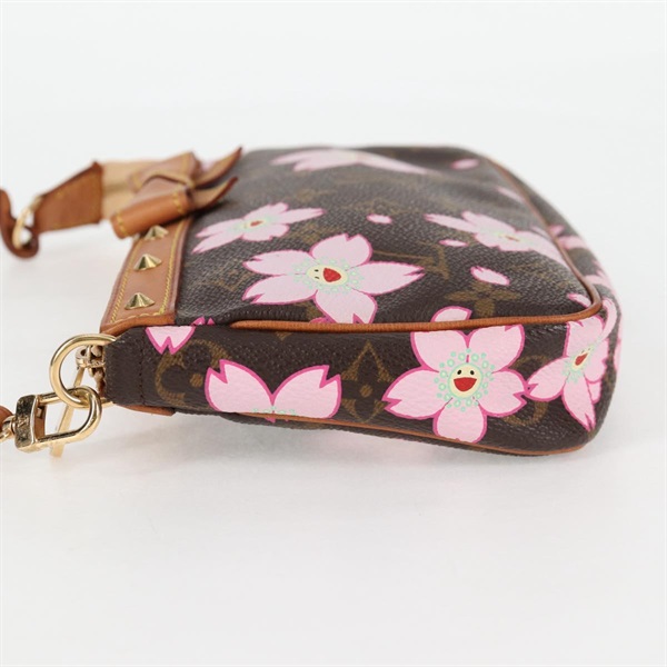 LOUIS VUITTON モノグラム チェリーブロッサム ポシェットアクセソワール ショルダーバッグ M92006  ブラウン ピンク ゴールド PVCの画像2