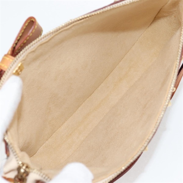 LOUIS VUITTON モノグラム チェリーブロッサム ポシェットアクセソワール ショルダーバッグ M92006  ブラウン ピンク ゴールド PVCの画像9