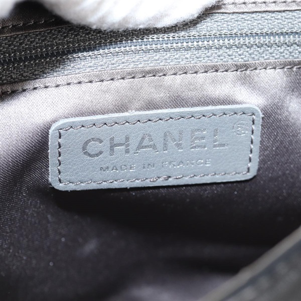 CHANEL ココマーク ワンショルダーバッグ 2008年 ショルダーバッグ ブラック シルバー ラムスキンの画像16