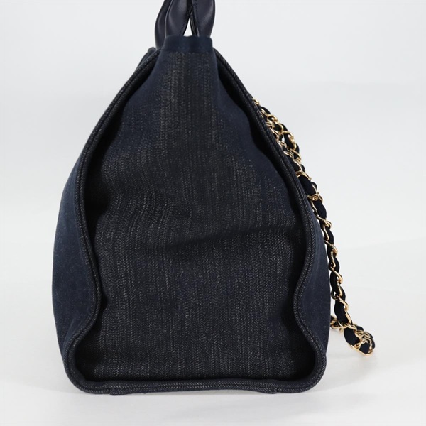 CHANEL ドーヴィルGM トートバッグ 29番台 シャネル ドーヴィルGM レザー 2WAYトートバッグ ブラック