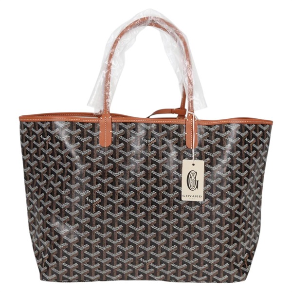 GOYARD サンルイ PM トートバッグ ブラウン ブラック シルバー PVCの画像1