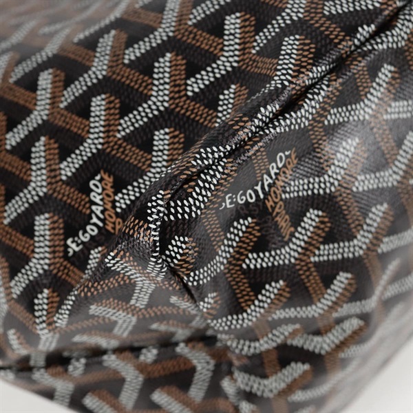GOYARD サンルイ PM トートバッグ ブラウン ブラック シルバー PVCの画像4