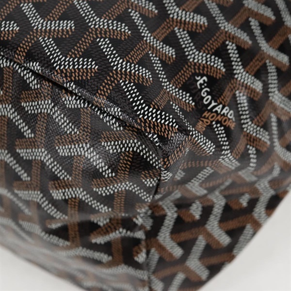 GOYARD サンルイ PM トートバッグ ブラウン ブラック シルバー PVCの画像5