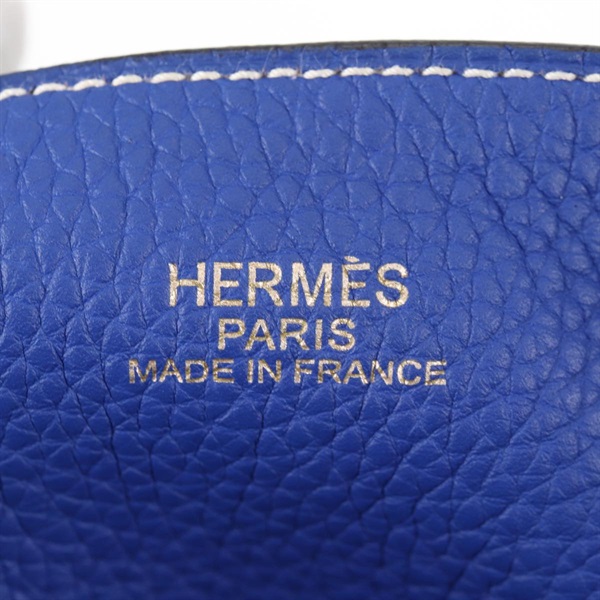 HERMES ドゥブルセンス 45 2013年 □Q トートバッグ エタン ブルーエレクトリック トリヨンクレマンスの画像14