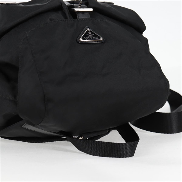 PRADA トライアングル バックパック BZ2811 ブラック シルバー テスートの画像3