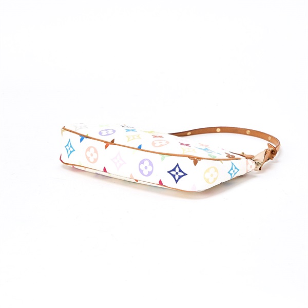LOUIS VUITTON ポシェットアクセソワール ポーチ M92649 マルチカラー ブロン ゴールド PVC レザーの画像5