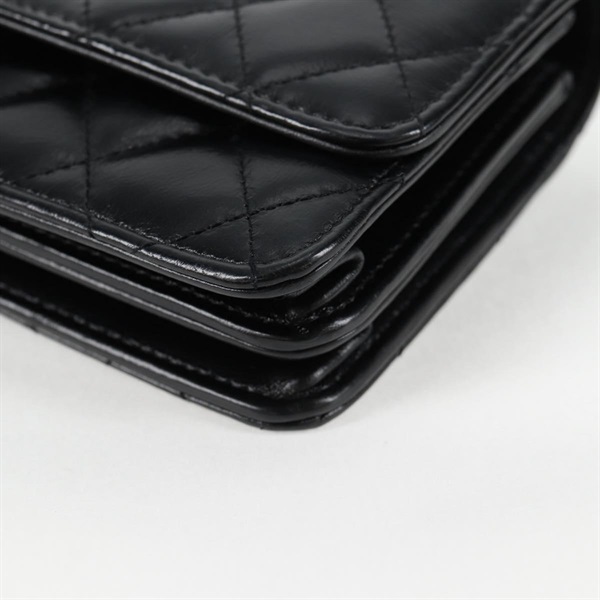 CHANEL ココマーク 2WAYバニティバッグ 2021年 ショルダーバッグ ブラック シルバー ラムスキンの画像8