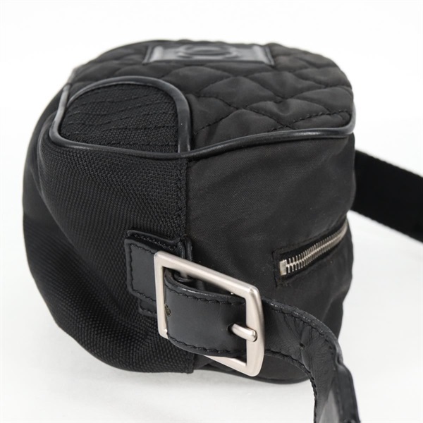 CHANEL ココマーク スポーツライン 2007年 ショルダーバッグ ブラック シルバー キャンバスの画像4