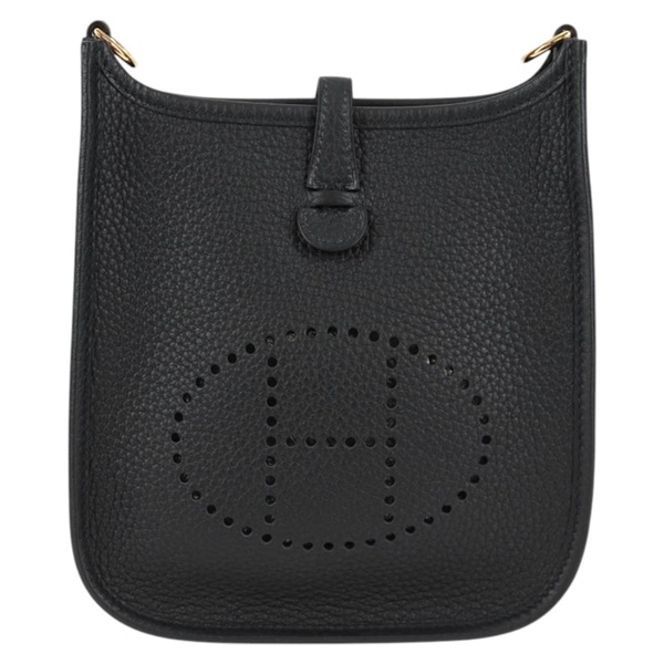 HERMES エヴリン TPM 2024年 W ショルダーバッグ ノワール ゴールド トリヨンクレマンスの画像1
