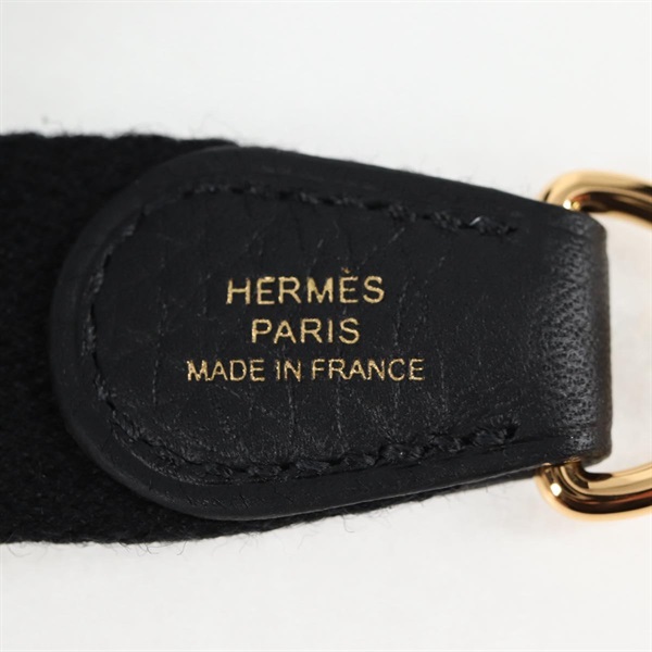 HERMES エヴリン TPM 2024年 W ショルダーバッグ ノワール ゴールド トリヨンクレマンスの画像11