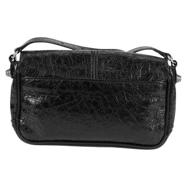 BALENCIAGA ルカゴール XS ショルダーバッグ ブラック シルバー レザーの画像2