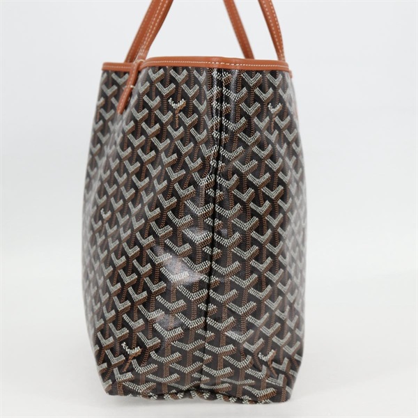 GOYARD サンルイ PM トートバッグ ブラウン ブラック シルバー PVCの画像4