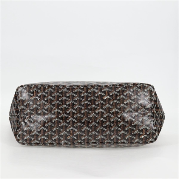 GOYARD サンルイ PM トートバッグ ブラウン ブラック シルバー PVCの画像8