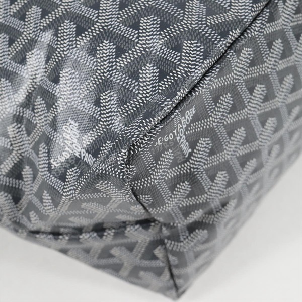 GOYARD サンルイ PM トートバッグ グレー シルバー PVCの画像9