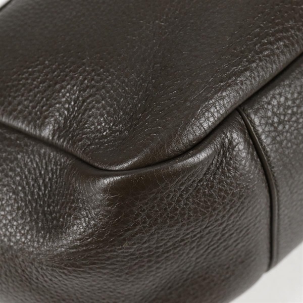 SAINT LAURENT ル・サンカセット ベア トートバッグ カーキ ゴールド レザーの画像9