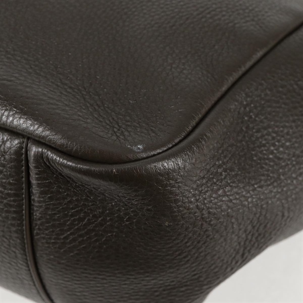 SAINT LAURENT ル・サンカセット ベア トートバッグ カーキ ゴールド レザーの画像10