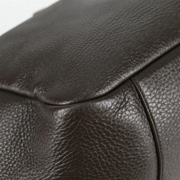 SAINT LAURENT ル・サンカセット ベア トートバッグ カーキ ゴールド レザーの画像11