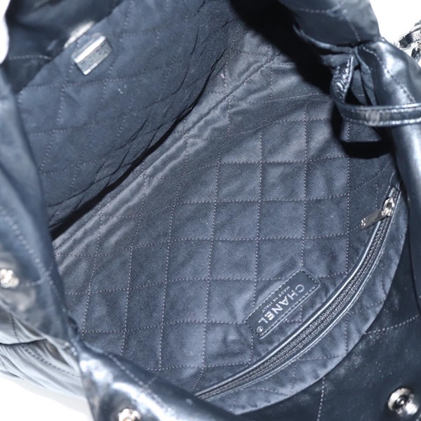 CHANEL シャネル22 スモール 2021年 トートバッグ ブラック ゴールド カーフスキンの画像10