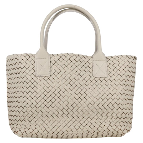 BOTTEGA VENETA イントレチャート カバPM トートバッグ ブラック レザーの画像1