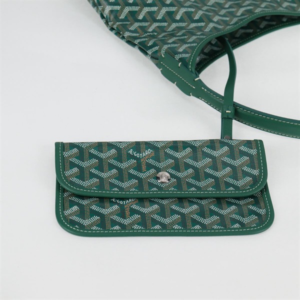 GOYARD ボエム トートバッグ グリーン シルバー PVCの画像9
