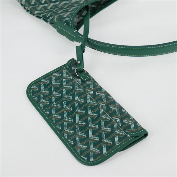 GOYARD ボエム トートバッグ グリーン シルバー PVCの画像10