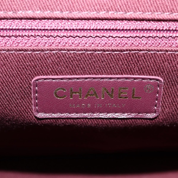 CHANEL マトラッセ 2021年 バックパック ブラック ゴールド キャビアスキンの画像13
