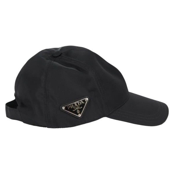 PRADA トライアングル キャップ L 2HC274  ブラック テスートの画像4