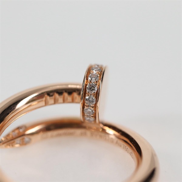 Cartier ジュストアンクル リング クラシックモデル ダイヤモンド 48 ゴールド 750PGの画像7