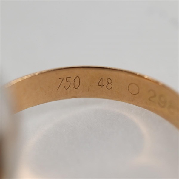 Cartier トリニティ リング 48 ゴールド 750の画像9
