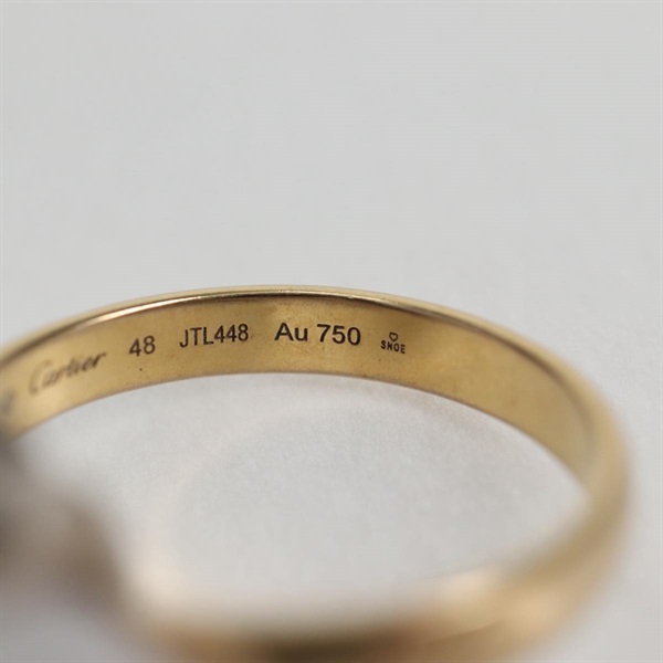 Cartier トリニティ リング 48 ゴールド シルバー ブラック 750YG 750WG セラミックの画像7