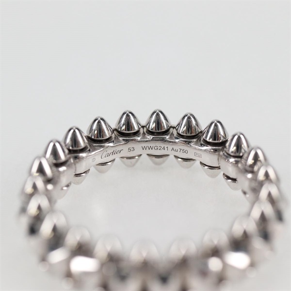 Cartier クラッシュ スモール リング 53 シルバー 750WGの画像5