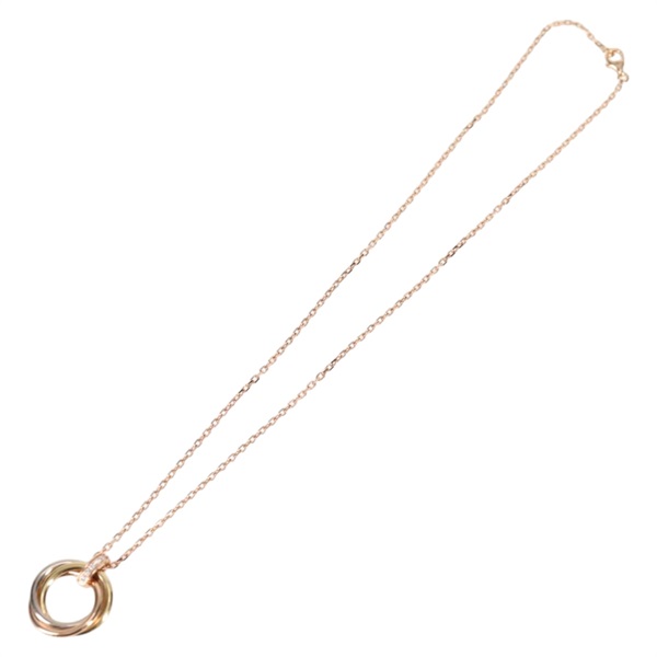 Cartier トリニティ ダイヤ ネックレス 750YG 750PG 750WGの画像1