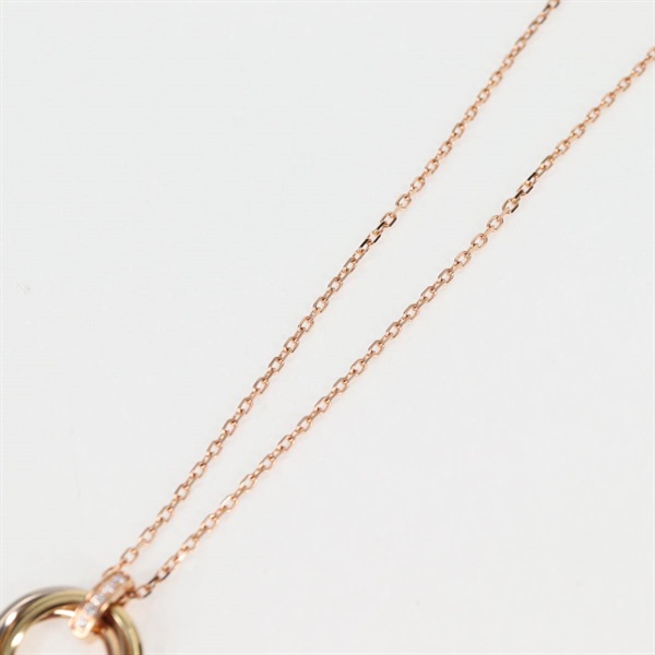Cartier トリニティ ダイヤ ネックレス 750YG 750PG 750WGの画像4