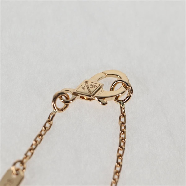 Van Cleef & Arpels ヴィンテージ アルハンブラ ネックレス イエローゴールド グリーン 750YG マラカイトの画像5