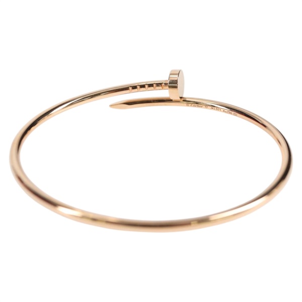 Cartier ジュストアンクル スモール ブレスレット 17 ピンクゴールド 750PGの画像6
