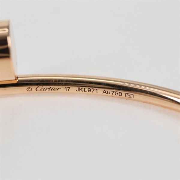 Cartier ジュストアンクル スモール ブレスレット 17 ピンクゴールド 750PGの画像7