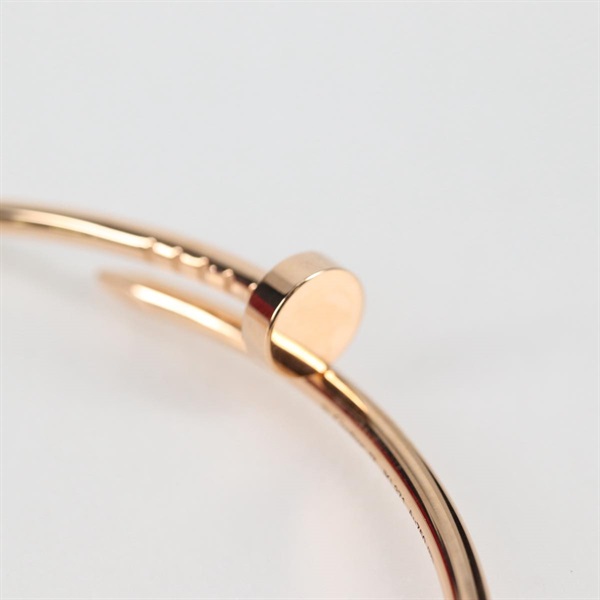 Cartier ジュストアンクル スモール ブレスレット 17 ピンクゴールド 750PGの画像8