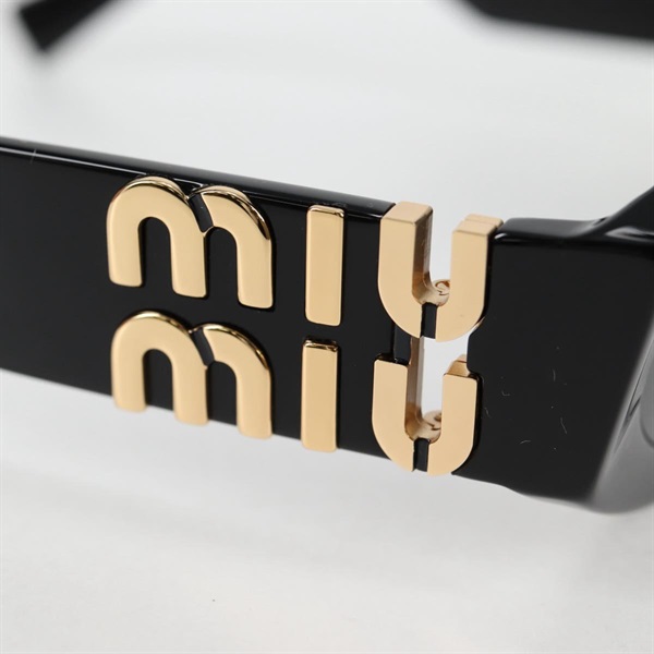 MIU MIU サングラス グリンプス SMU11W ブラック プラスチックの画像5