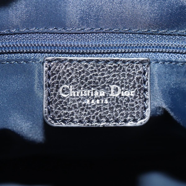 Christian Dior トロッター フライトラインミニボストン ハンドバッグ ブルー ブラック オレンジ デニムの画像9