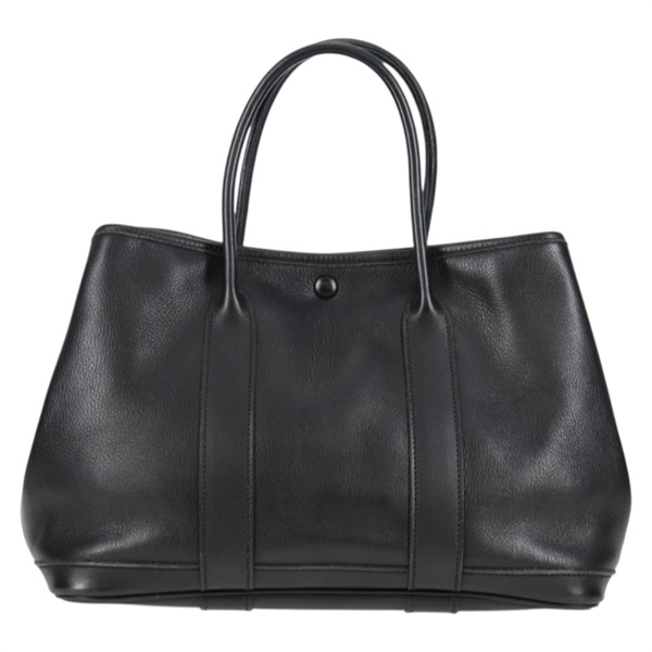 HERMES ガーデンパーティ ツイリーTPM 2005年 □I ハンドバッグ ノワール シルバー ヴォーガリバーの画像1
