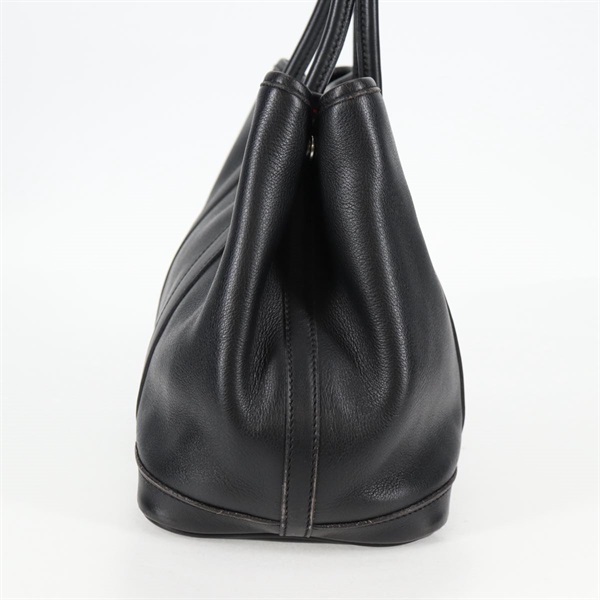 HERMES ガーデンパーティ ツイリーTPM 2005年 □I ハンドバッグ ノワール シルバー ヴォーガリバーの画像2